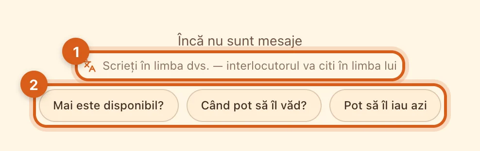 Chat gol cu mesaje rapide de început