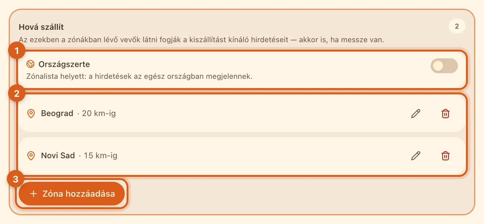 „Hová szállít” blokk